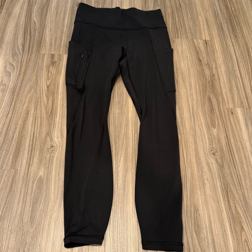 Athleta Black Leggings with Side Pockets
